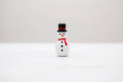 bowling pin snowman