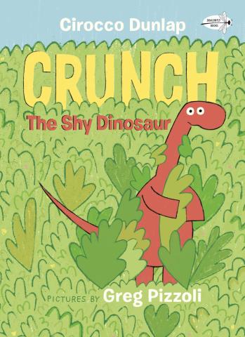 Cover of the picture book "Crunch the Shy Dinosaur"