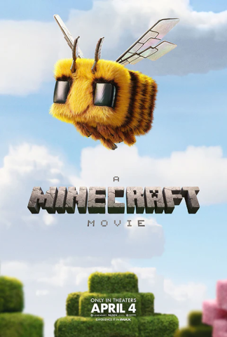 Poster of the Minecraft movie featuring the bee